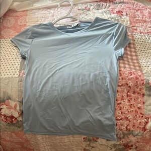 Zara Blue Fitted Short Sleeve T-Shirt
